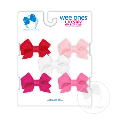 5 Pack Tiny Bows | Assorted Pinks