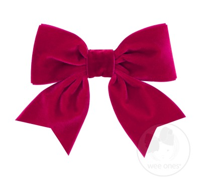 Small King Velvet Bowtie with Fancy Tails | Cardinal