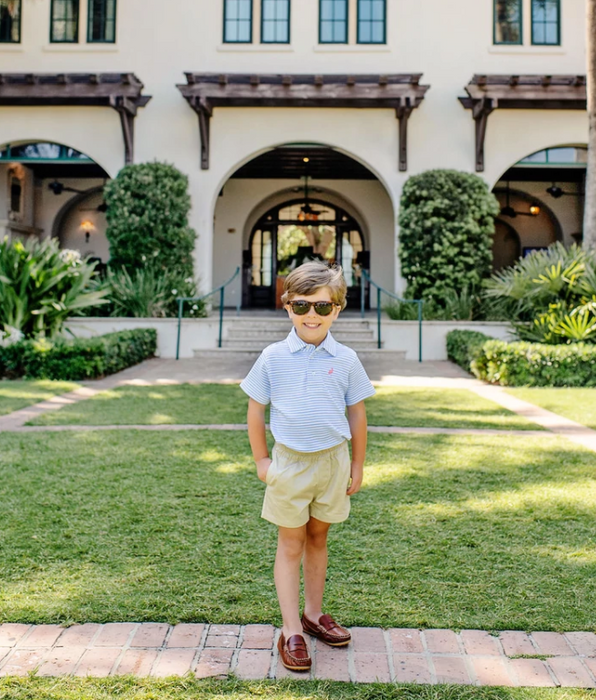 Prim and Proper Polo | Beale Street Blue Stripe