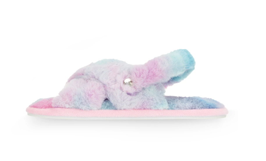 Tie Dye Plush Slippers