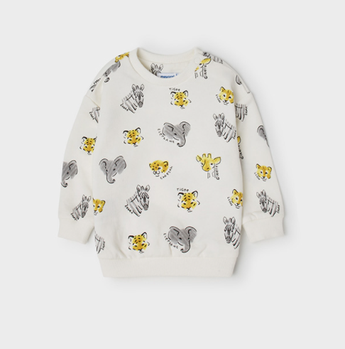 Elephant Sweatshirt | Off White | 1401