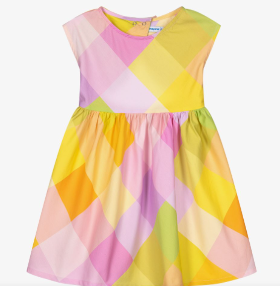 Plaid Dress | Pastel Multi | 3925