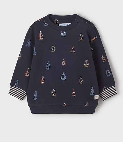 Sailboat Sweatshirt | Navy | 1401