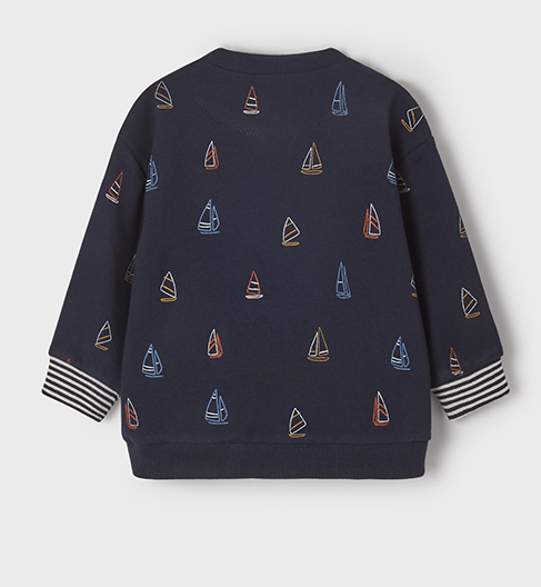 Sailboat Sweatshirt | Navy | 1401