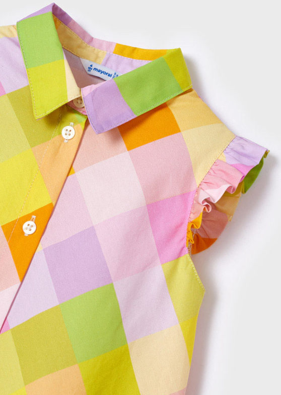 Plaid Blouse | Pastel Multi | 3127