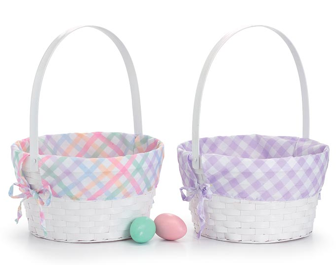 Sm Multi Gingham Easter Basket