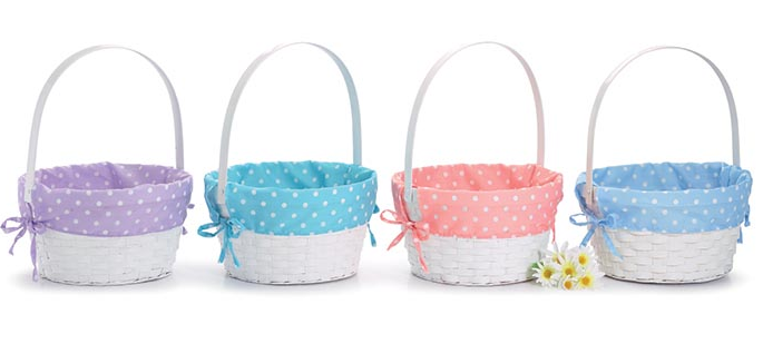 Sm Baby Blue Dot Easter Basket