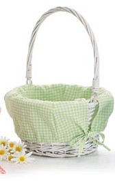 Md Green Gingham Easter Basket