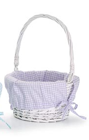 Md Purple Gingham Easter Basket