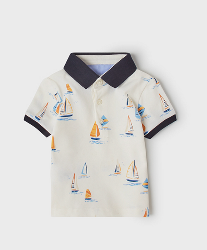 White Sailboat Polo | 1106
