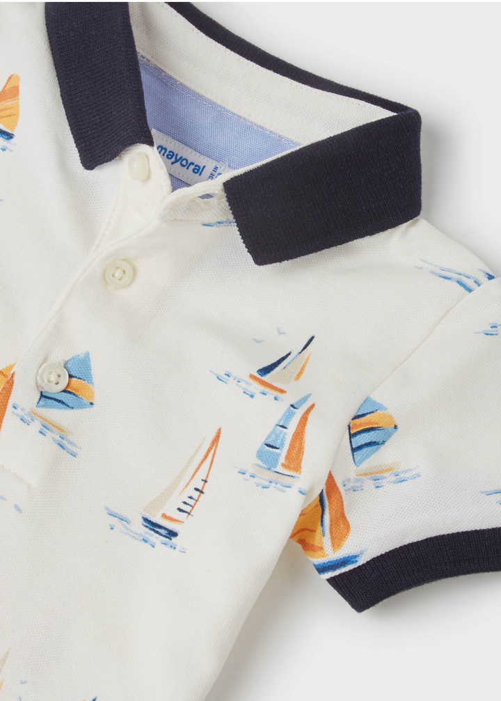 White Sailboat Polo | 1106