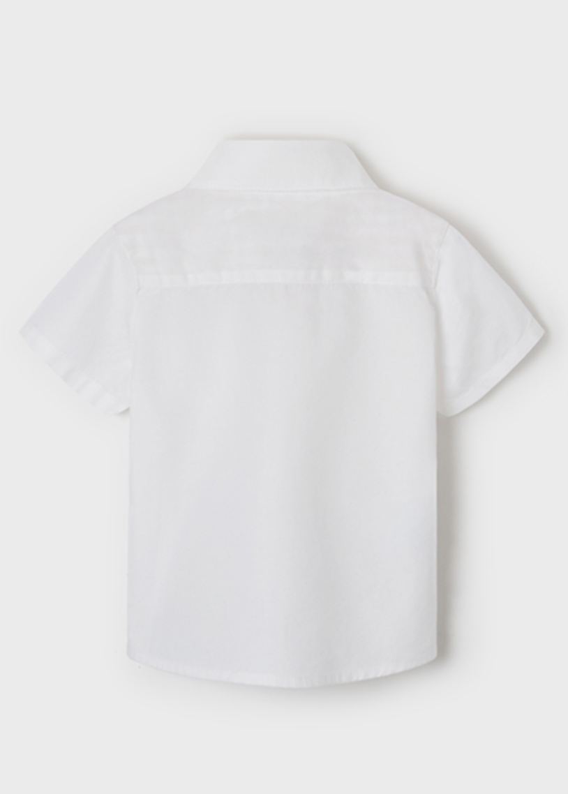 White Short Sleeve Dress Shirt | 1112