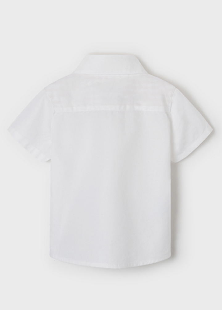 White Short Sleeve Dress Shirt | 1112
