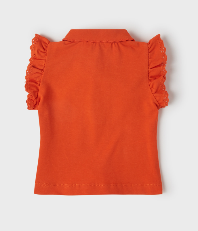 Ruffle Sleeve Clementine Polo |  1184