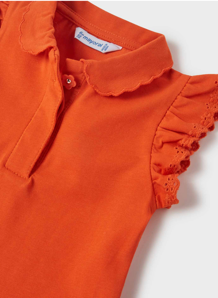 Ruffle Sleeve Clementine Polo |  1184