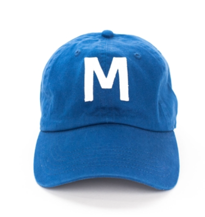 Royal Blue Letter Baseball Hat  (5-10 Years)