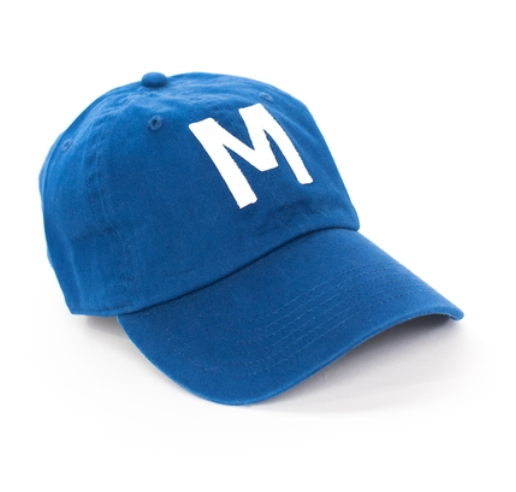 Royal Blue Letter Baseball Hat  (5-10 Years)