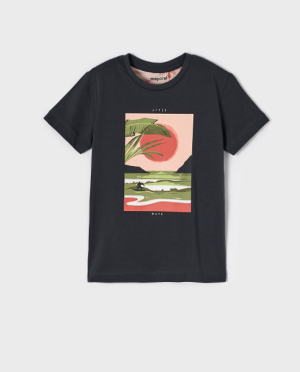 After Wave Black Short Sleeve Shirt | 3019