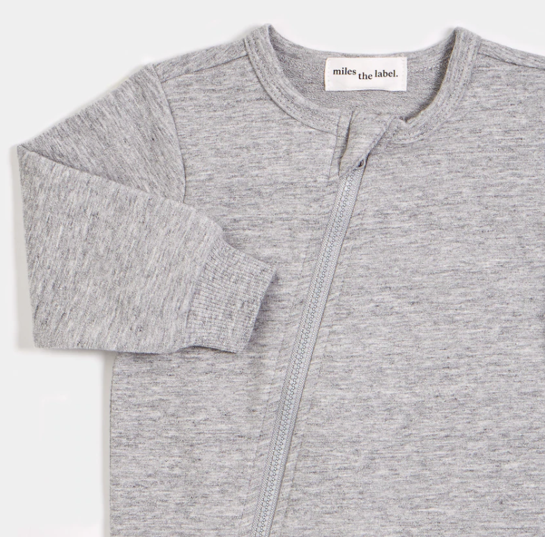 Miles Basics Playsuit | Heather Grey