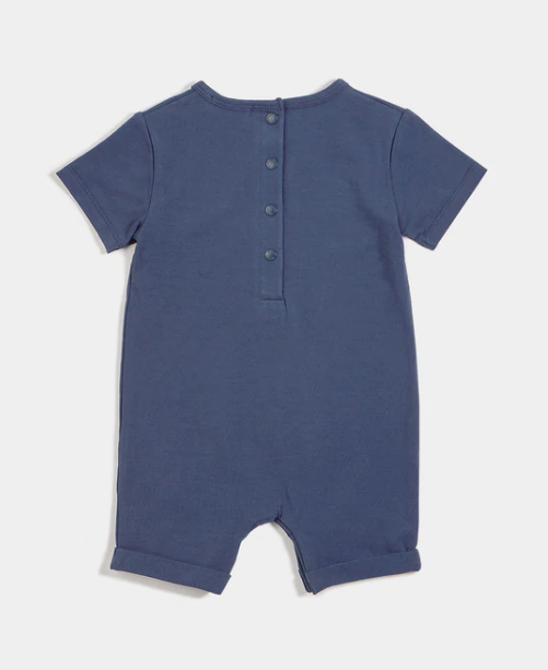 Miles Basics Romper | Vintage Blue