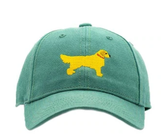 Moss Green Embroidered Baseball Hat | Golden Retriever