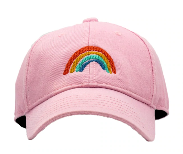 Light Pink Embroidered Baseball Hat | Rainbow