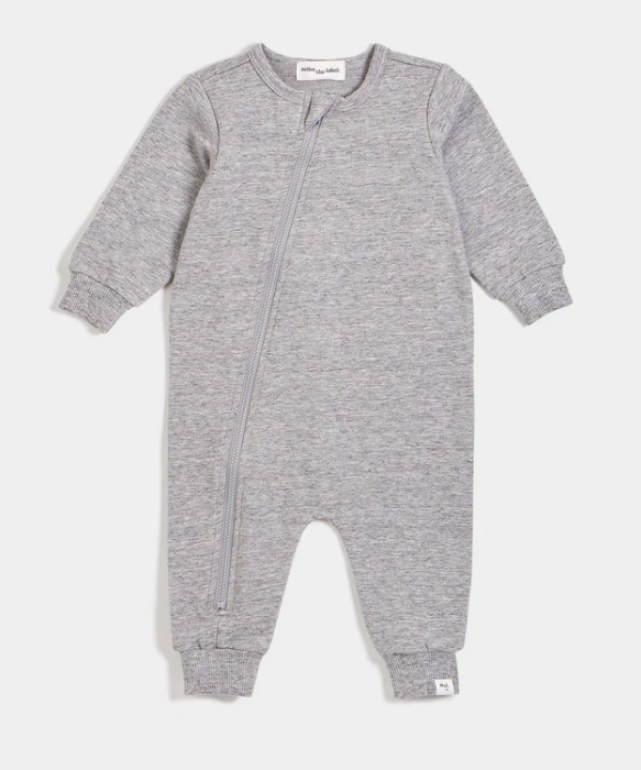 Miles Basics Playsuit | Heather Grey