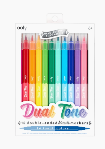 Dual Tone Double Ended Brush Markers