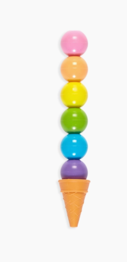 Rainbow Scoops Vanilla Scented Stacking Crayons