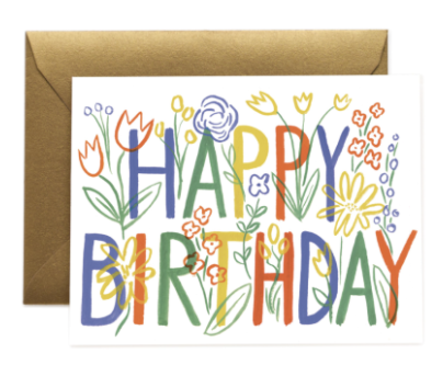 Brushstroke Birthday Card