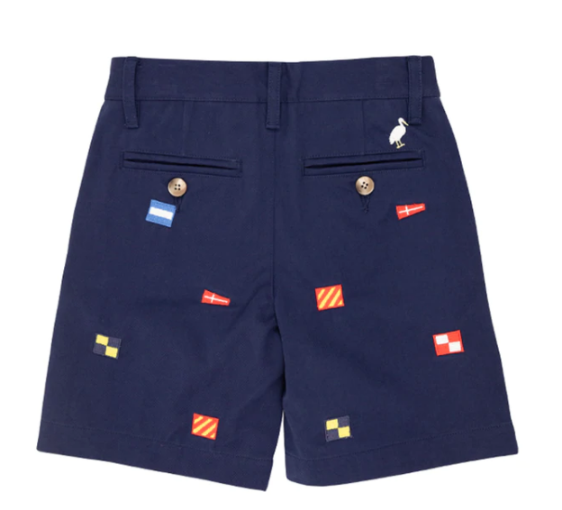 Critter Charlie's Chinos | Nantucket Navy Flags