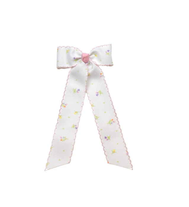 Lola Long Bow | Tulip Print