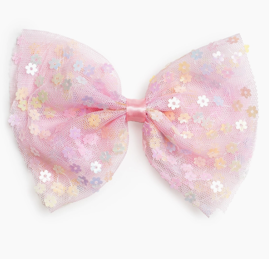 Confetti Flower Bow Clip