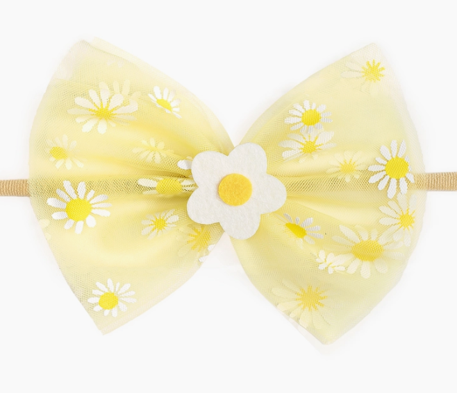 Daisy Bow Soft Headband