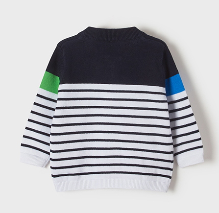 Striped Knit Sweater | 1357