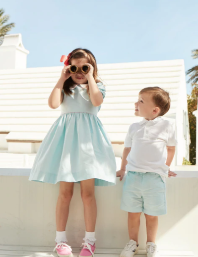 Grace Dress | Robins Egg Oxford