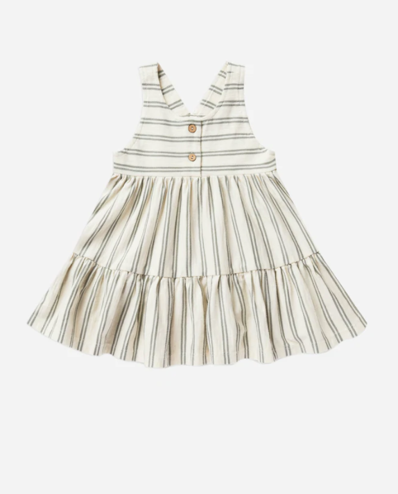 Ruby Swing Dress | Aqua Stripe