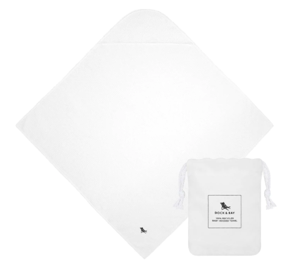 Wishful White Hooded Baby Towel