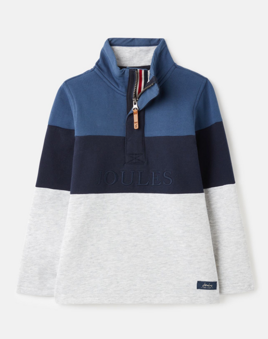 Colorblock Dale 1/2 Zip Sweatshirt | Blue and Gray