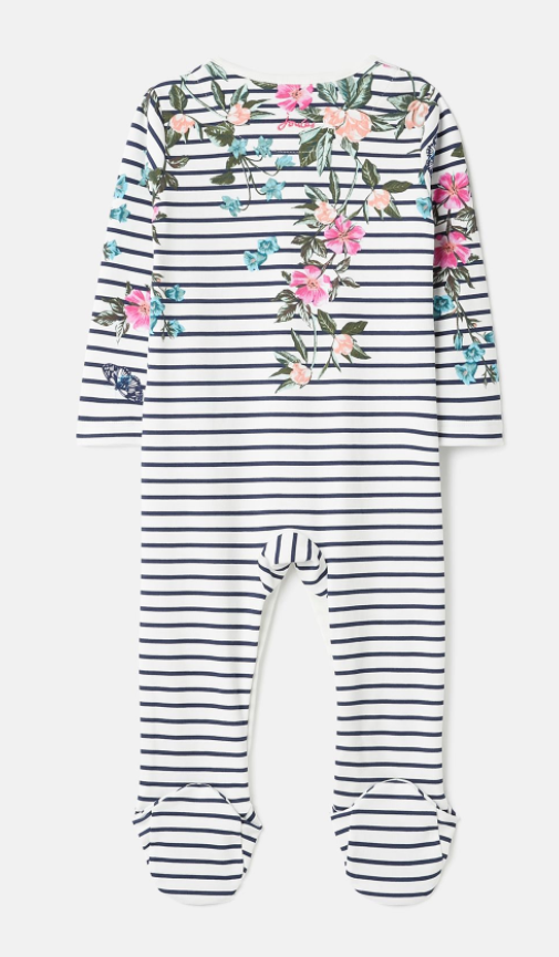 Razmataz Babygrow | Floral Stripe