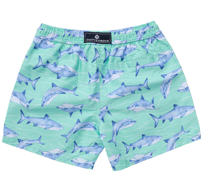 Minty Shark Volley Board Short