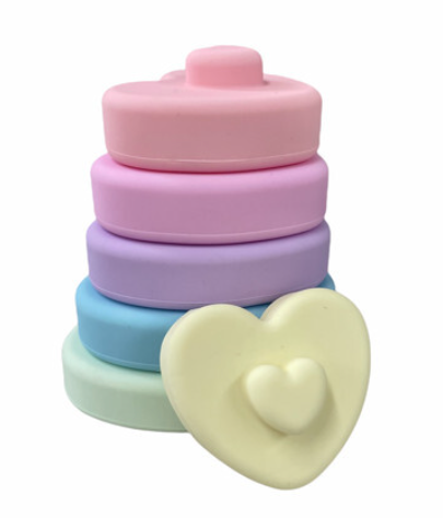 Silicone Heart Stacker