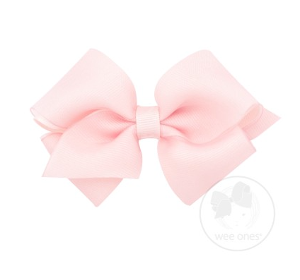 X-Small Organza Overlay Bow | Light Pink