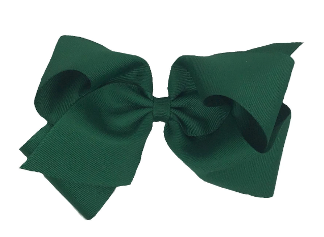 Mini King Grosgrain Bow | Forest Green