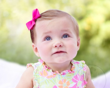 Wee Grosgrain Hair Bow | Millennium Blue
