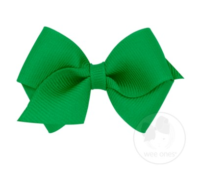 Wee Grosgrain Hair Bow | Green
