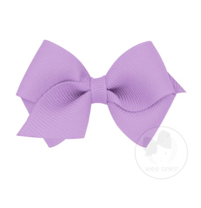 Wee Grosgrain Hair Bow | Light Orchid