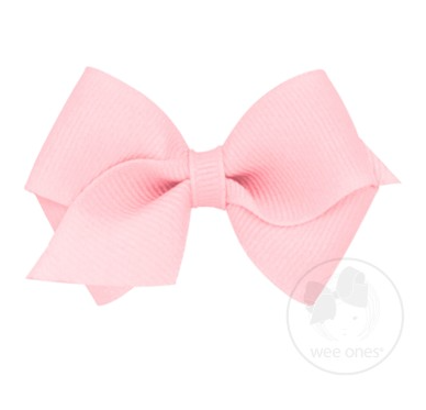 Wee Grosgrain Hair Bow | Light Pink