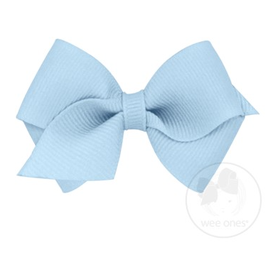 Wee Grosgrain Hair Bow | Millennium Blue