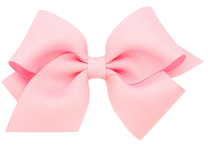 Medium Classic Grosgrain Hair Bow | Pearl Pink